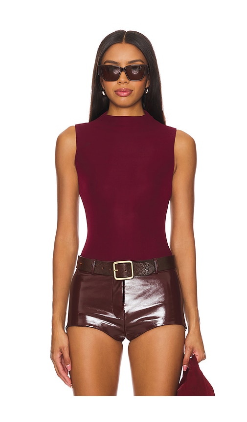 Ronny Kobo Rita Bodysuit in Oxblood