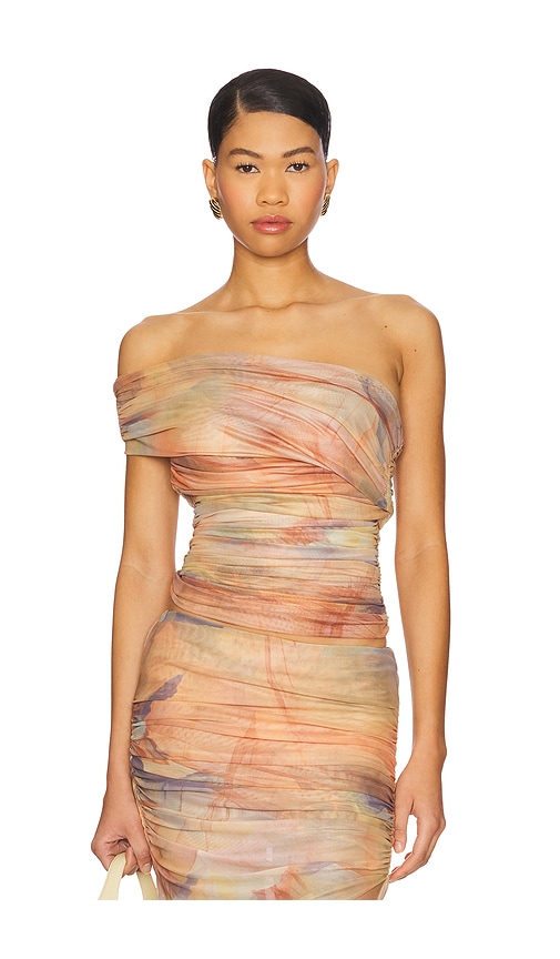 X REVOLVE Verna Top in Orange,Neutral. - size L (also in M, S, XS) - Ronny Kobo - Modalova