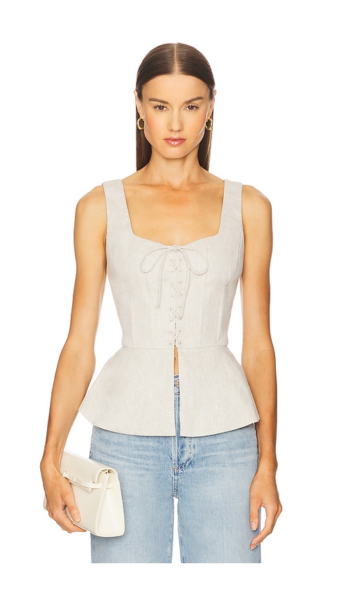 Catalan Top in Neutral. - size S (also in L, M, XS)