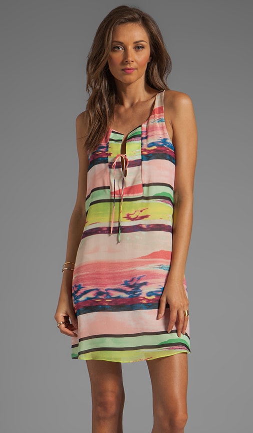 Palm Tie Front Dress