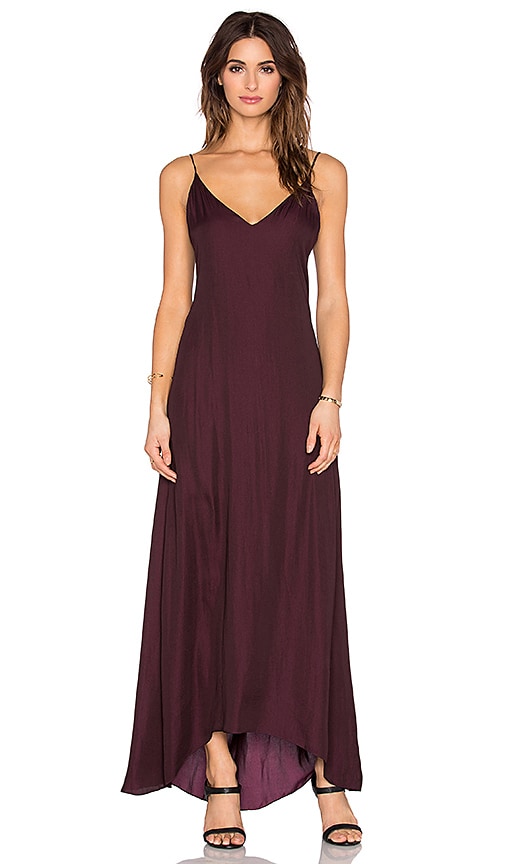Rory Beca Petite Maxi Dress in Maroon