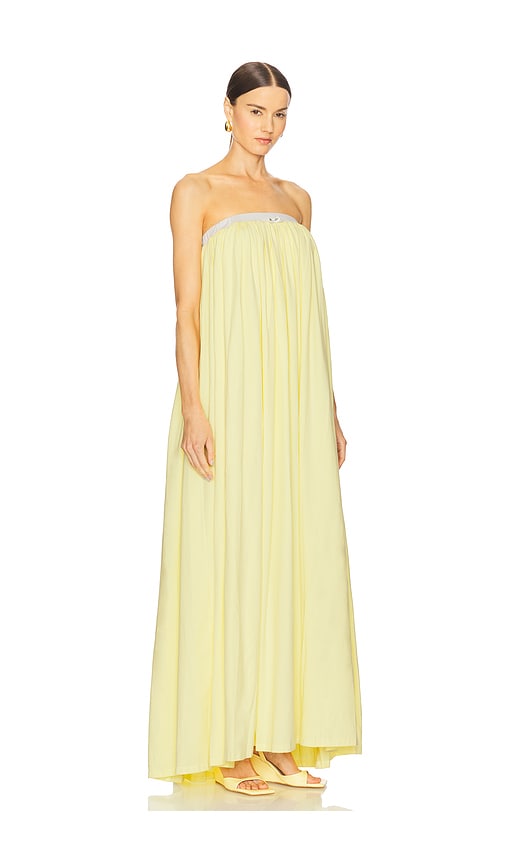 ROWEN ROSE STRAPLESS MAXI DRESS 