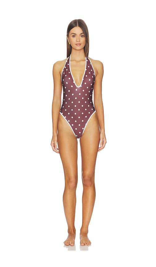 Rowen Rose V Neck Backless Swimsuit | Thumbnail 3 Rowen Rose V Neck Backless Swimsuit | Thumbnail 3