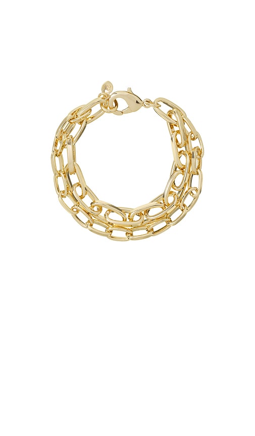 Roxanne Assoulin BRACELET PAPERCLIP en Metallic Gold 91$