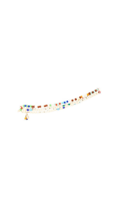 Shop Roxanne Assoulin A Walk On The Beach Duo Anklet In 멀티