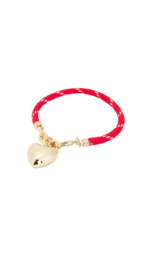 The Cord Heart Charm Bracelet in - Roxanne Assoulin - Modalova