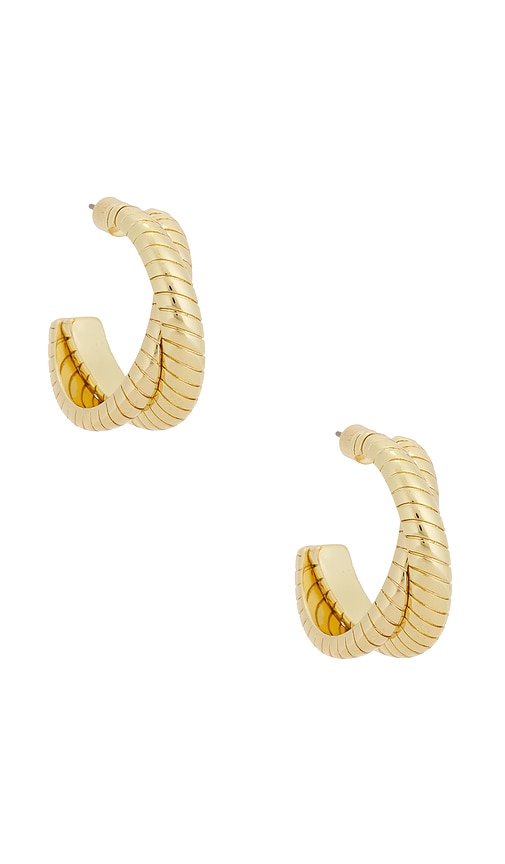 Double Cobra Hoop Earrings in - Roxanne Assoulin - Modalova