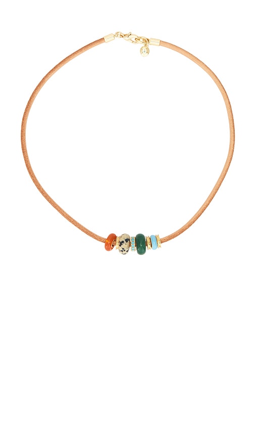 Roxanne Assoulin Semi Slider Leather Cord Necklace