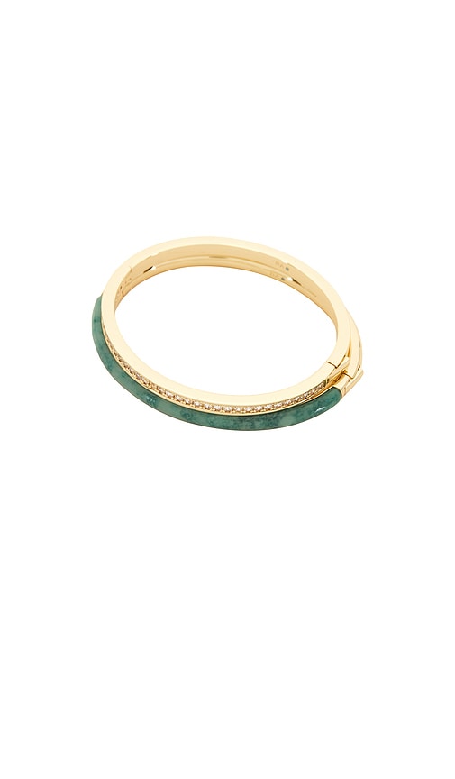 Roxanne Assoulin Semi Stone Channel Set Hinged Cuff Set Of 2