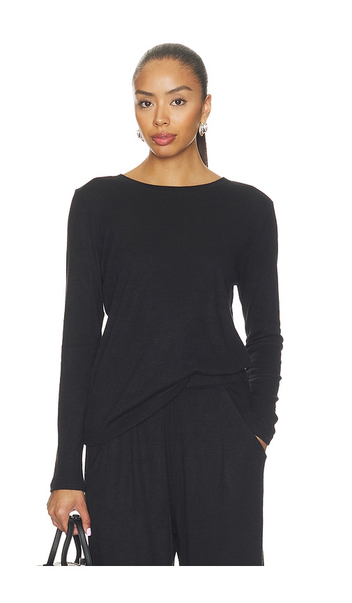 Ripley Rader Sweater Knit Long Sleeve Top In Black