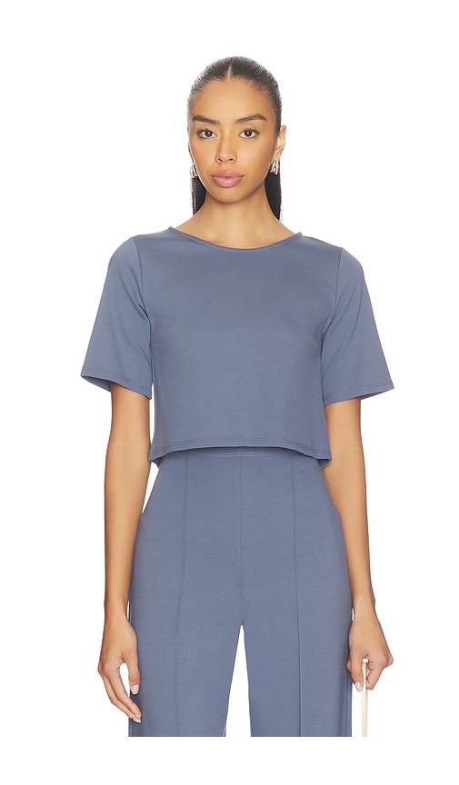 Ripley Rader Ponte Knit Short Sleeve Top