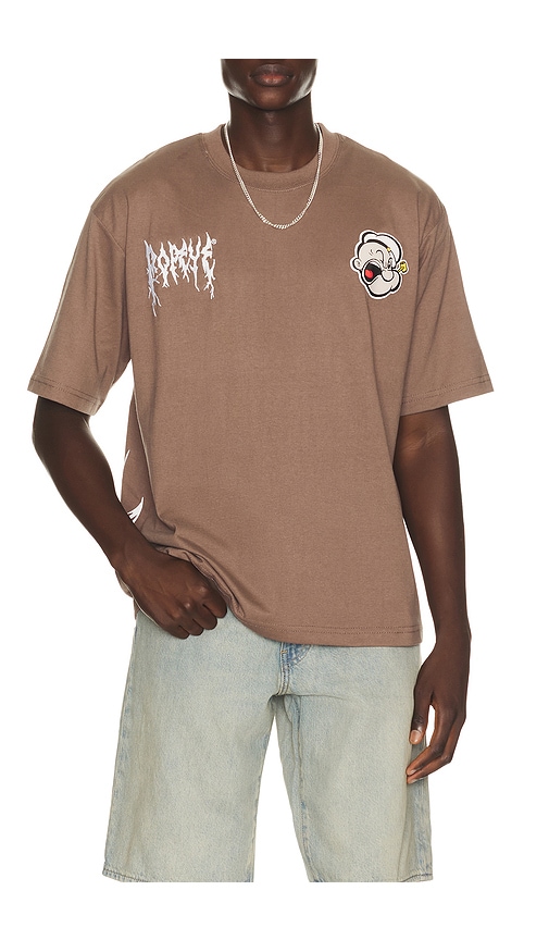 Reason Popeye Tee In Brown