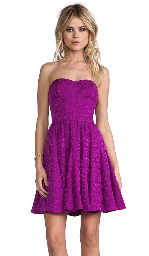 Textured Strapless Dress