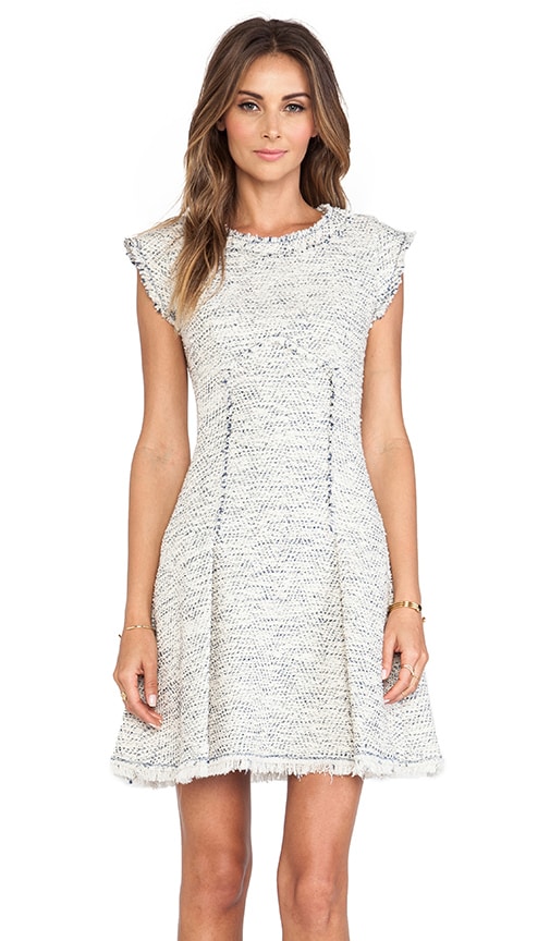 Short Sleeve Tweed Dress
