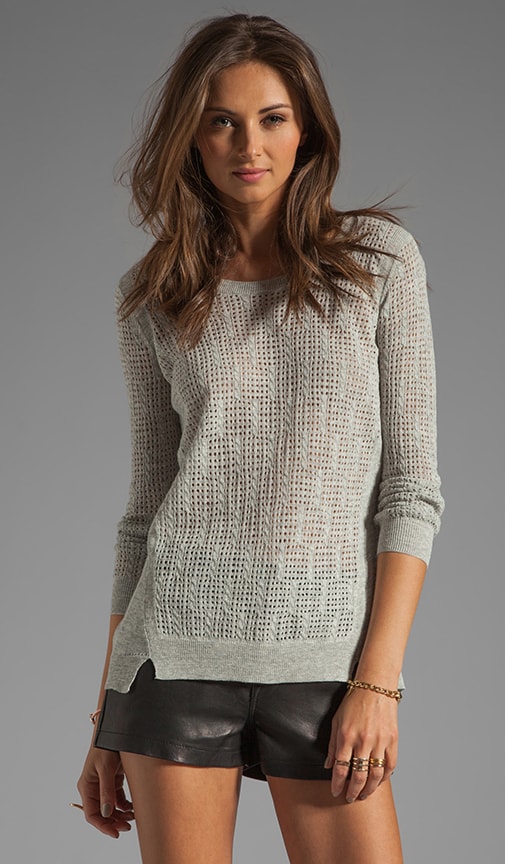Mesh Crew Sweater