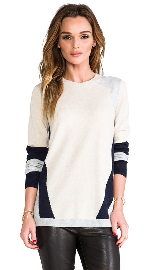 Colorblocked Intarsia Sweater