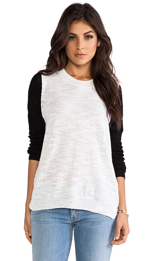 Mesh Blocking Sweater