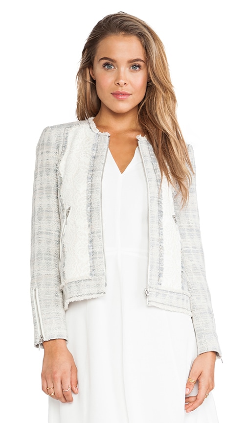 Mixed Tweed & Lace Jacket