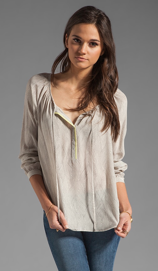 Kimono Print Blouse