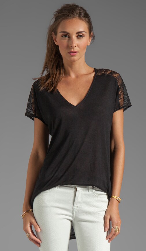 Lace V Tee