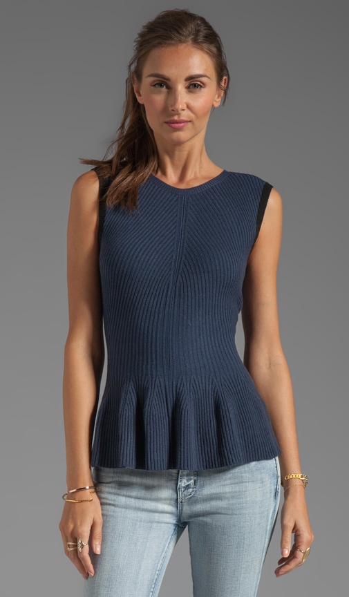 Ribbed Peplum
