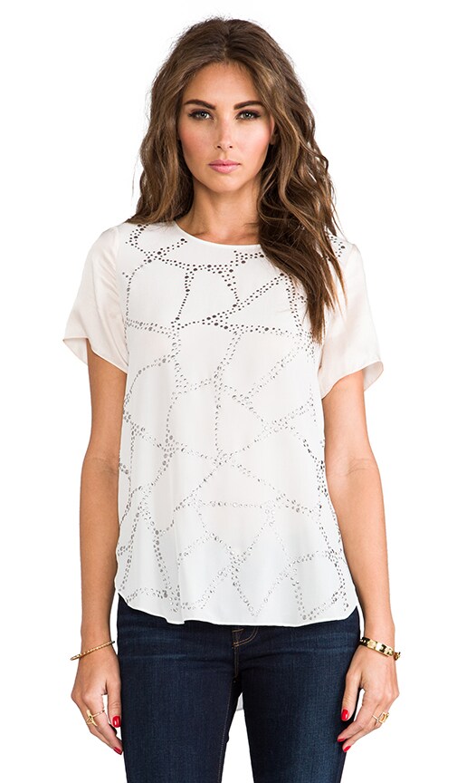 Embellished Silk Tee