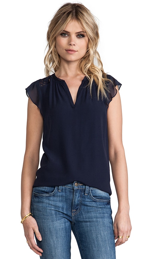 Crepe & Lace Tee