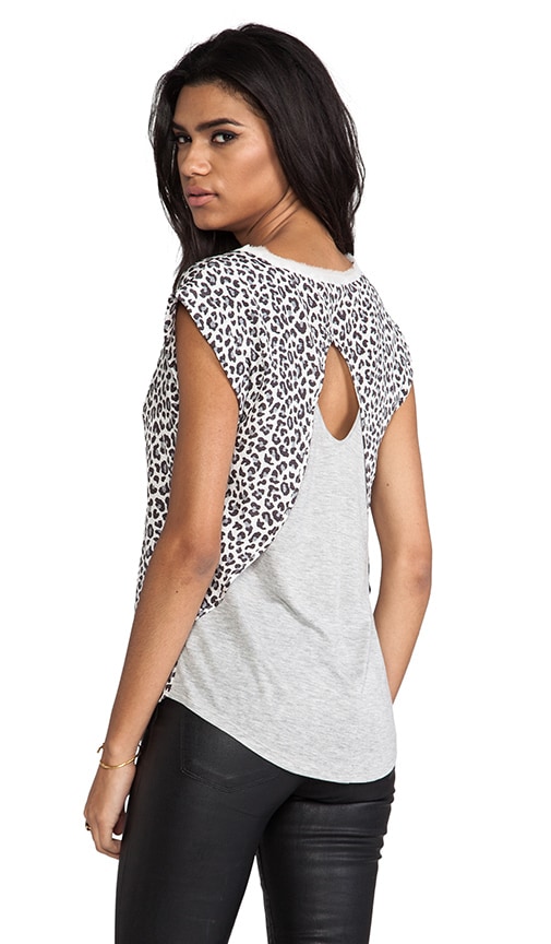 Short Sleeve Wildcat Print Top