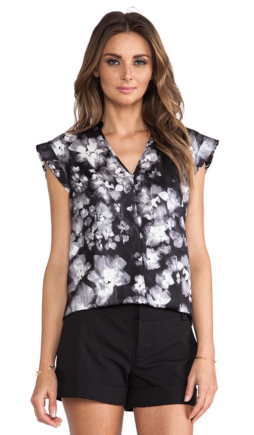 Ghost Flower Print Top