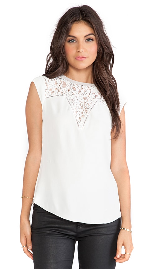 Silk & Lace Mix Top