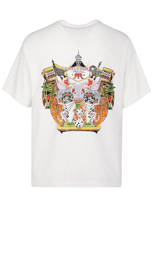 RTA Oversized Tee in White Martini