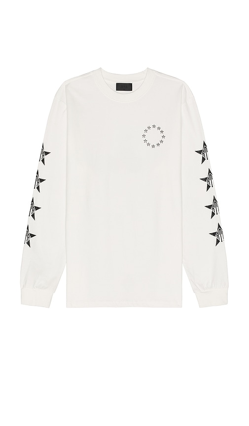 Shop Rta Lawrence Long Sleeve Tee In White Black Cherries