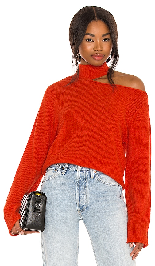 RTA Langley Sweater in Agent Orange REVOLVE