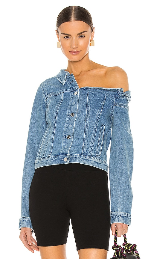 RTA Rebecca Jacket in Natural Blue