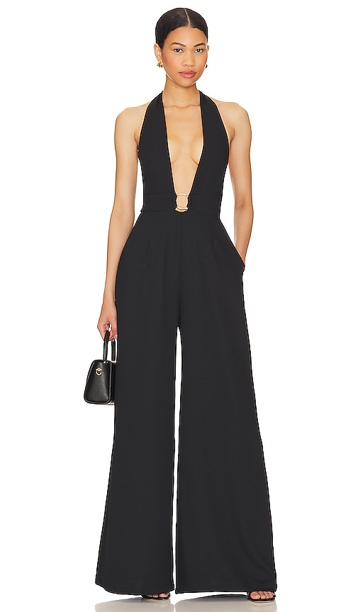 RUMER Lunar Jumpsuit in Black | REVOLVE