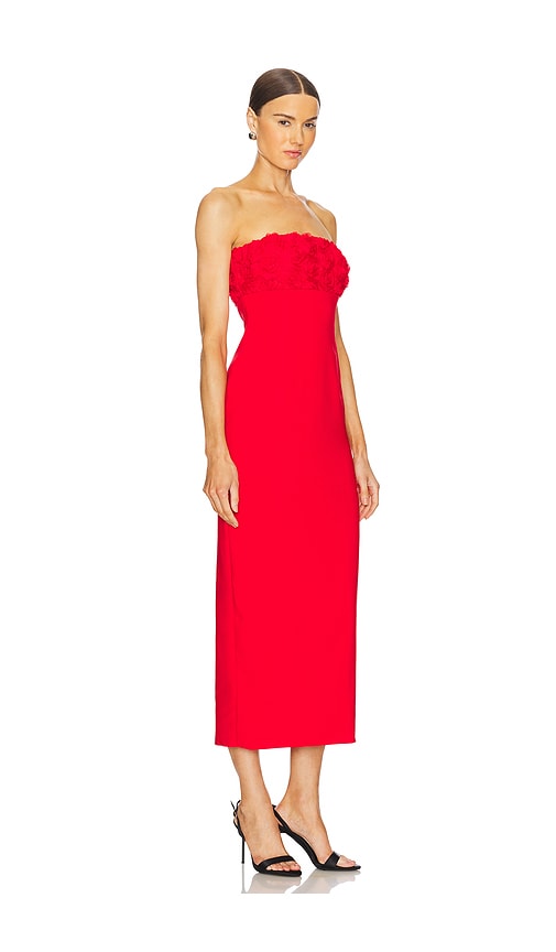Runaway The Label Lottie Midi Dress In Red