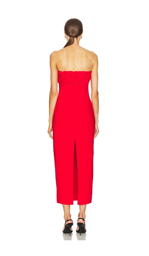 Runaway The Label Midi-kleid Lottie In Red. Größe Xs. Also In S, M, L, Xl/1x. 