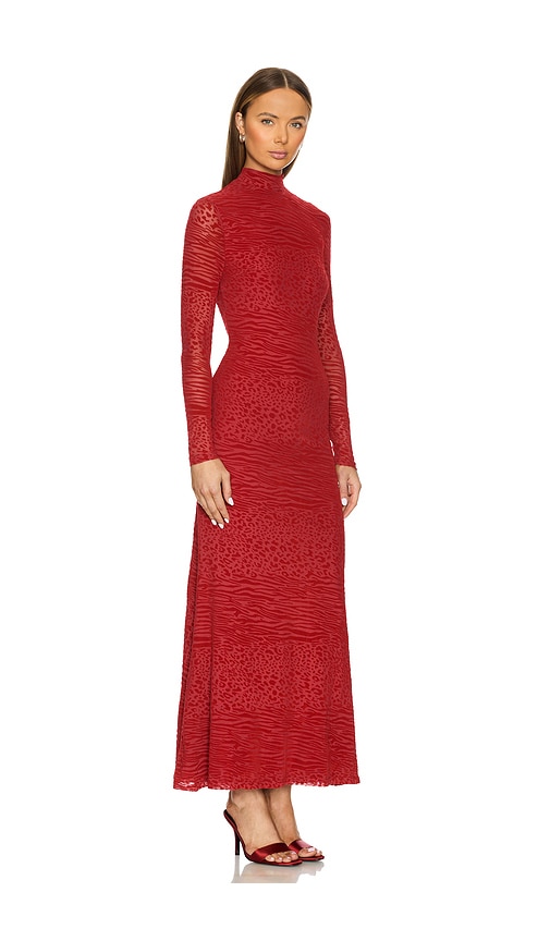Runaway The Label Reya Maxi Dress In Red