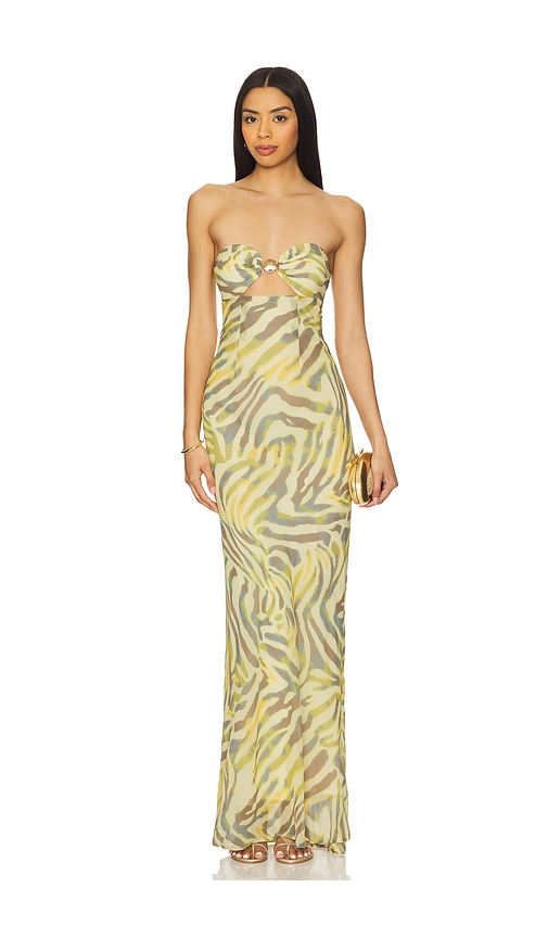 Midal Maxi Dress in Cream,Green. - size L (also in M, S, XL, XS) - Runaway The Label - Modalova