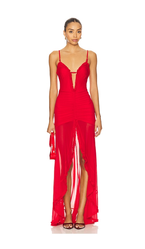 Kiata Maxi Dress in Red. - size XL (also in S)