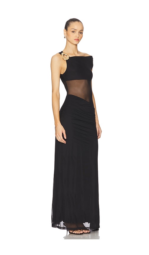 Runaway The Label Naelle One Shoulder Maxi Dress In Black