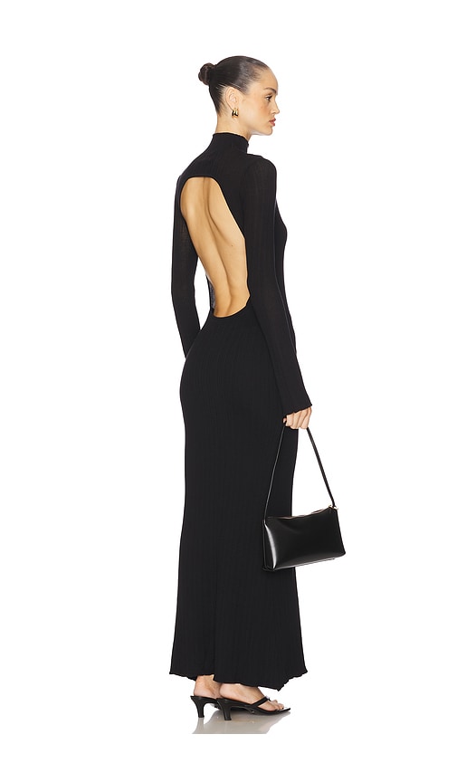 Runaway The Label Martina Knit Maxi Dress In Black