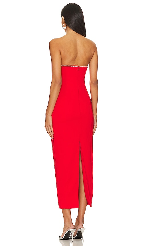  Runaway The Label Midi-kleid Bec In Red. Größe S. Also In L, Xl. 