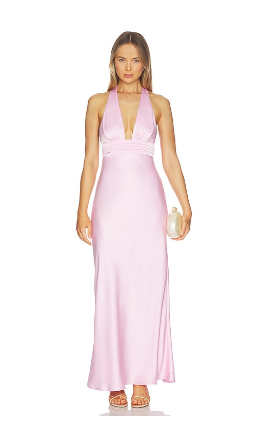 Runaway The Label Sylvie Plunge V-neck Maxi Dress