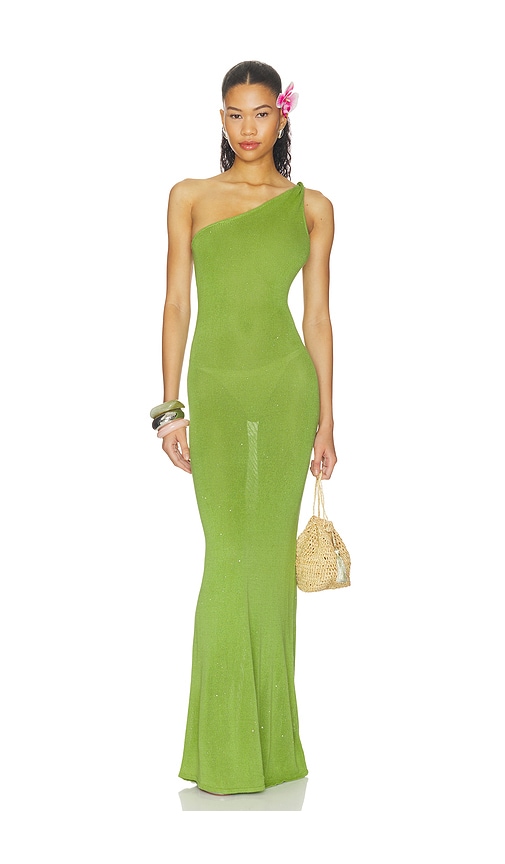 Diana Asymmetric Neck Maxi Dress