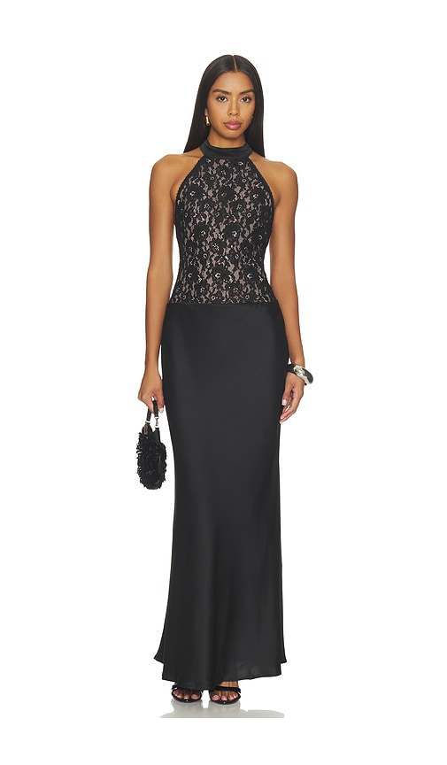Senna Halter Open Back Maxi Dress
