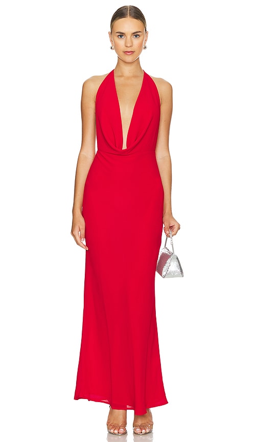 Shop Runaway The Label Lexie Maxi Dress In Cherry