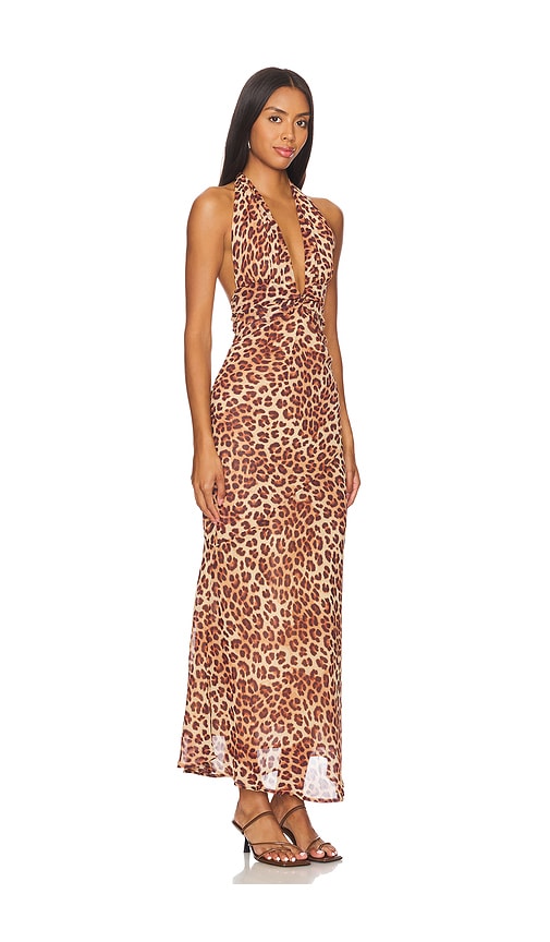 Shop Runaway The Label Tenaya Maxi Dress In Brown