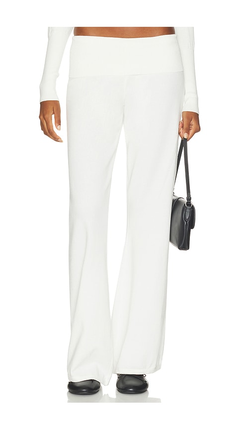 Monisha Foldover Flare Knit Pant