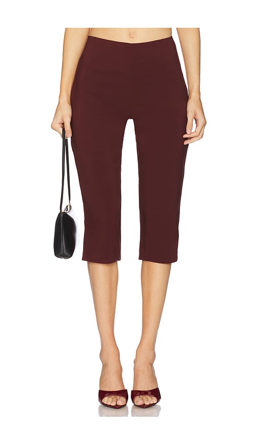 Runaway The Label Gisele Capri Pants In Brown